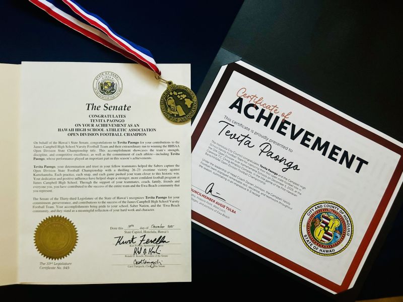 Image for the Tweet beginning: Thank you @SaberFootballHI and @GovJoshGreenMD