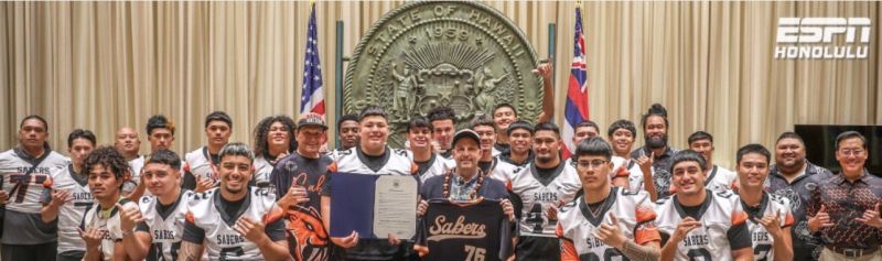 Image for the Tweet beginning: Thank you @SaberFootballHI and @GovJoshGreenMD