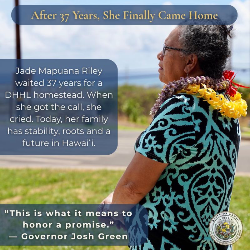 Image for the Tweet beginning: The Department of Hawaiian Homelands