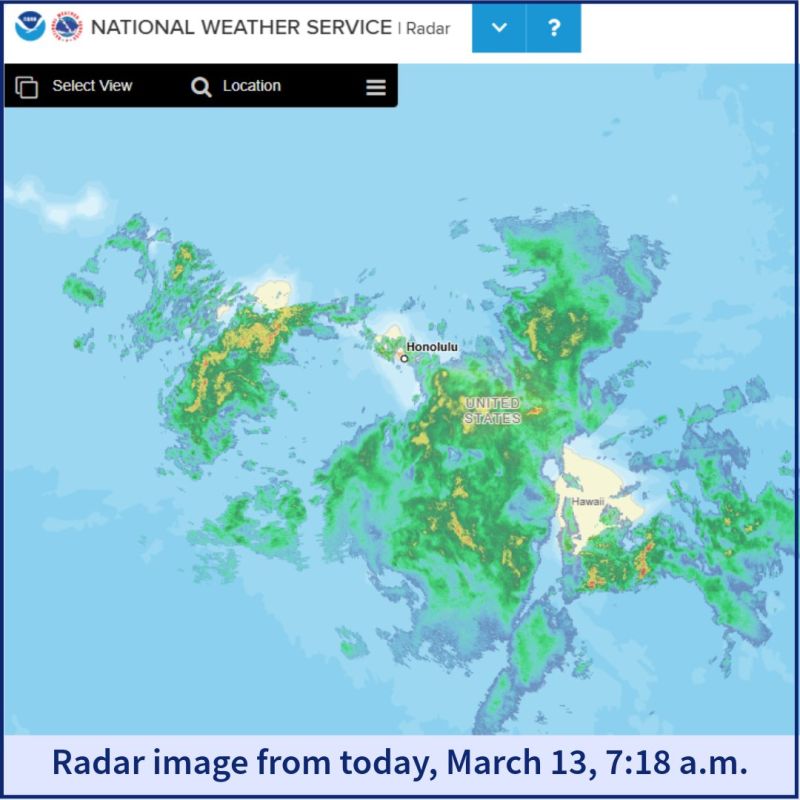 Image for the Tweet beginning: This powerful Kona storm is